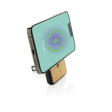 Logotrade mainoslahjat ja liikelahjat tuotekuva: Zen RCS 5000 mah 5W magneettinen bambu virtalähde