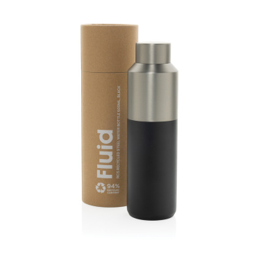 Logotrade mainostuote tuotekuva: Fluid RCS kierrätysteräksinen vesipullo 600ML