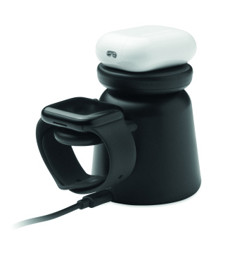 Logotrade liikelahjat kuva: 3 in 1 langaton laturi 15W