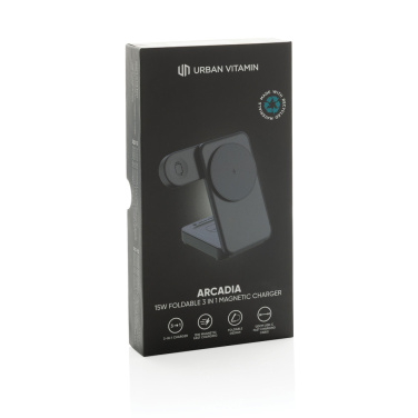 Logo trade liikelahjat tuotekuva: Urban Vitamin Arcadia RCS rplast 15W 3in1 magn. laturi