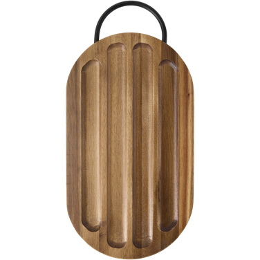 Logo trade mainoslahja kuva: Prestige akaasiapuinen leikkuulauta leipäveitsellä