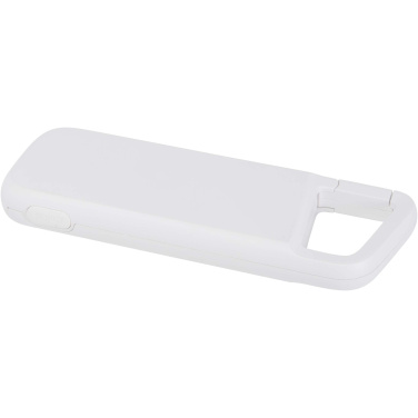 Logo trade liikelahjat tuotekuva: Alkes 5 000 mAh:n ja 12 W:n kierrätysmuovista valmistettu vedenkestävä varavirtalähde jousihaalla