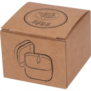 Logo trade liikelahja mainoslahja tuotekuva: Kynttilä peltisessä säilytysrasiassa PRAHAA