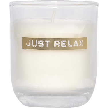 Logo trade liikelahjat tuotekuva: Wellmark Discovery 250 ml:n käsisaippua-annostelija ja 150 g:n tuoksukynttiläsetti