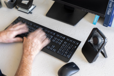 Logotrade mainoslahja tuotekuva: Aervina RCS-kierätysmuovinen ladattava tuuletin