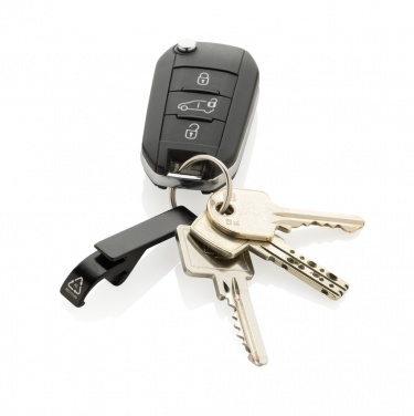 Logotrade reklaminės dovanos nuotrauka: RCS perdirbto aliuminio butelis ir skardinių atidarytuvas