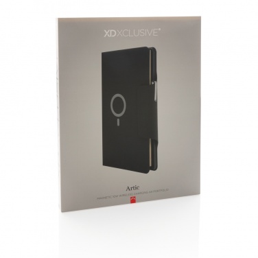 Logotrade reklaminiai produktai nuotrauka: Artic Magnetic 10W belaidžio įkrovimo A4 portfelis