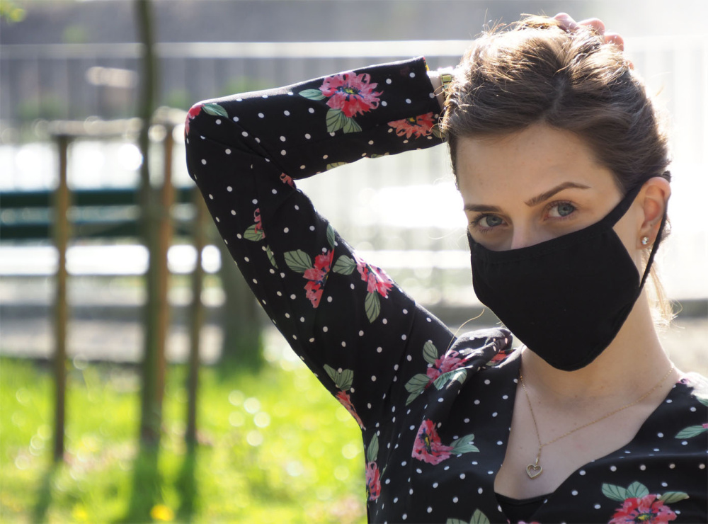 Logotrade reklaminės dovanos nuotrauka: Medvilninė kaukė MARS PRO (M dydis) su kišene ir HEPA filtru 1380165
