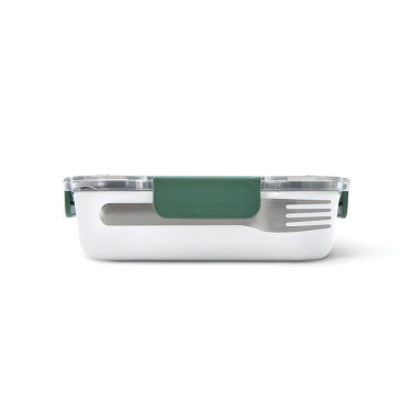 Logotrade reklaminės dovanos nuotrauka: Originali juoda+Blum pietų dėžutė