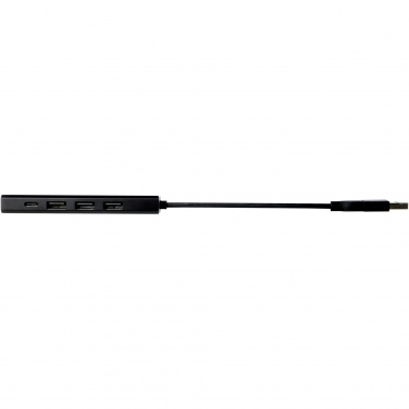 Logotrade logo dāvanas foto: Rise RCS pārstrādāta alumīnija USB 2.0 centrmezgls