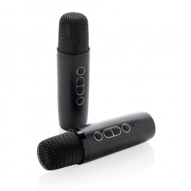Logotrade dāvanas foto: Singvibe RCS pārstrādāta plastmasas karaoke komplekts ar dubulto mikrofonu
