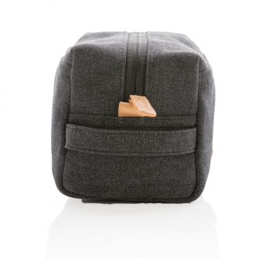 Logotrade Ideja dāvanas foto: Audekla tualetes piederumu soma bez PVC