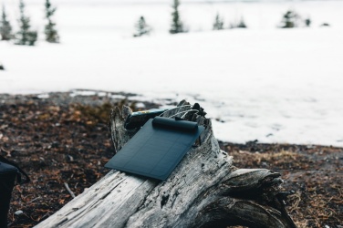 Logotrade biznesa dāvanas foto: Pedro AWARE™ RPET luksusa mugursoma ar 5 W saules bateriju