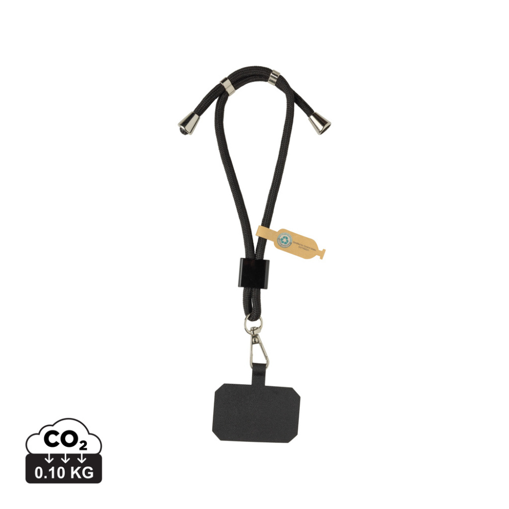 Logotrade dāvanas foto: CarryLoop RCS pārstrādāta PET regulējama tālruņa turētāja aproce
