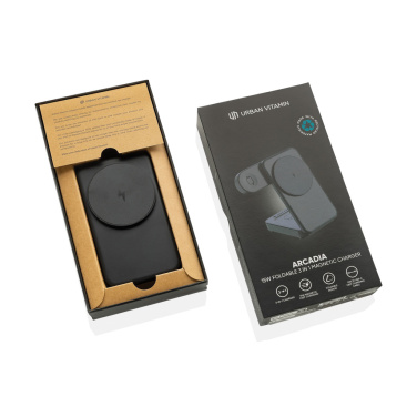 Logotrade korporatīvās dāvanas foto: Urban Vitamin Arcadia RCS plastmasas 15W 3in1 magnētiskais lādētājs