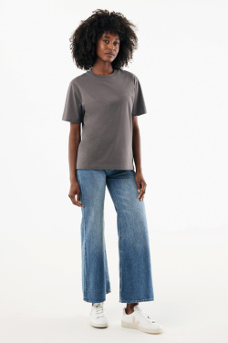 Logotrade korporatīvās dāvanas foto: IQONIQ Nikko smagsvars pārstrādātas kokvilnas T-krekls