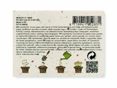 Лого трейд бизнес-подарки фото: Блок стикеров с семенами