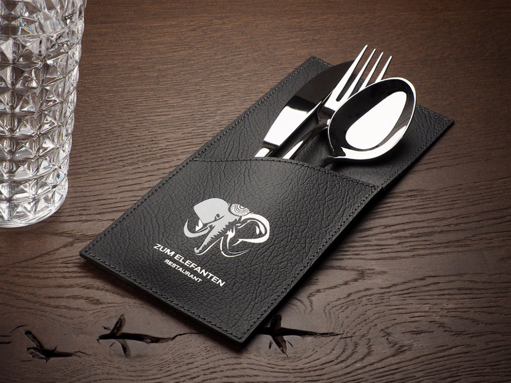 Лого трейд pекламные cувениры фото: Конверт для столовых приборов 1044318