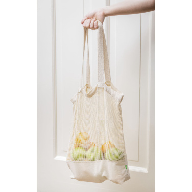 Лого трейд бизнес-подарки фото: Сумка для покупок Natura Organic Mesh Shopper (180 г/м²)