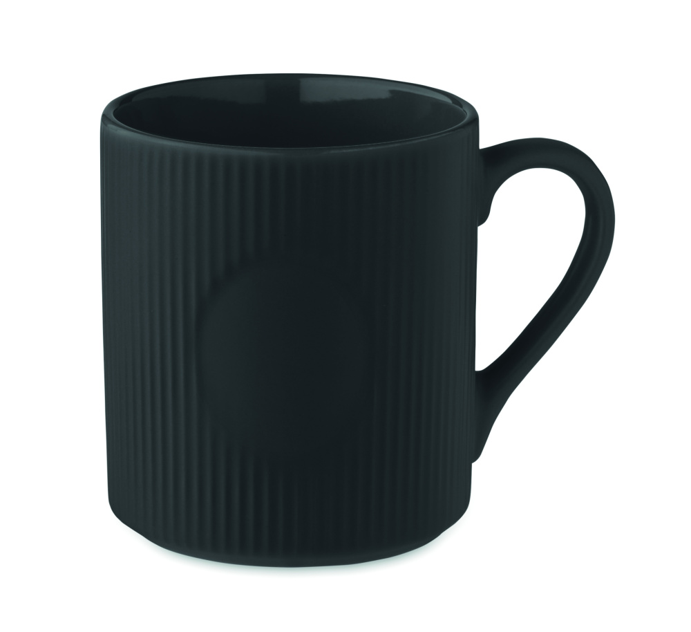 Лого трейд pекламные продукты фото: Ribbed ceramic mug mat 340 ml