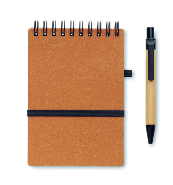 Лого трейд pекламные продукты фото: Recycled notebook with ball pen