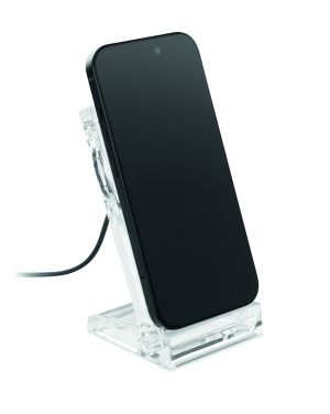 Лого трейд бизнес-подарки фото: Acrylic wireless charger 15W