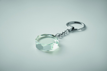 Лого трейд pекламные cувениры фото: Glass round award key ring