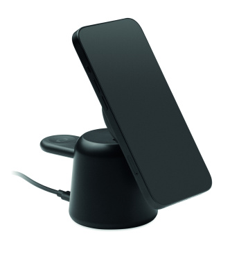 Лого трейд pекламные cувениры фото: 3 in 1 wireless charger 15W