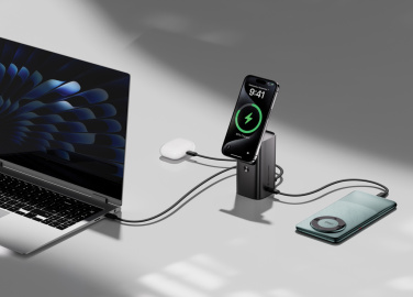 Лого трейд pекламные продукты фото: Магнитный внешний аккумулятор Urban Vitamin Sunnyvale 100 Вт 15 000 мА·ч