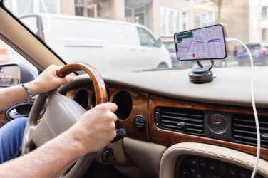 Логотрейд pекламные cувениры картинка: Универсальный держатель для телефона Terra 360 RCS из переработанного пластика