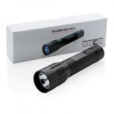 Logotrade kampanjprodukter bild: 3W stor CREE-ficklampa