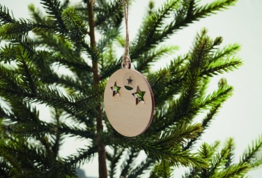 Logotrade profilreklam bild: Julgransprynad  träboll