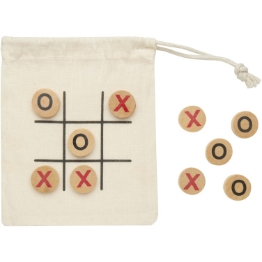 Logotrade presentreklam bild: Whorl tic-tac-toe-spel av trä