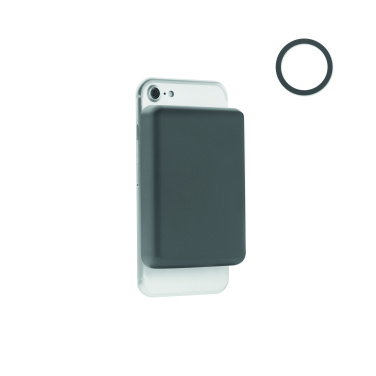 Logotrade profilprodukter bild: Powerbank trådlösladdning 15W, 5000 mAh