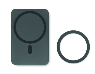 Logotrade profilprodukter bild: Powerbank trådlösladdning 15W, 5000 mAh